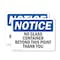 Signmission No Glass Containers Beyond This Point Thank You, 10 in W x Rectangle, Plastic OS-2PACK-NS-P-710-L-14630 - alternate 1